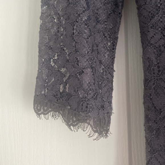 Plum lace Diana von Furstenberg dress - Picture 6 of 11